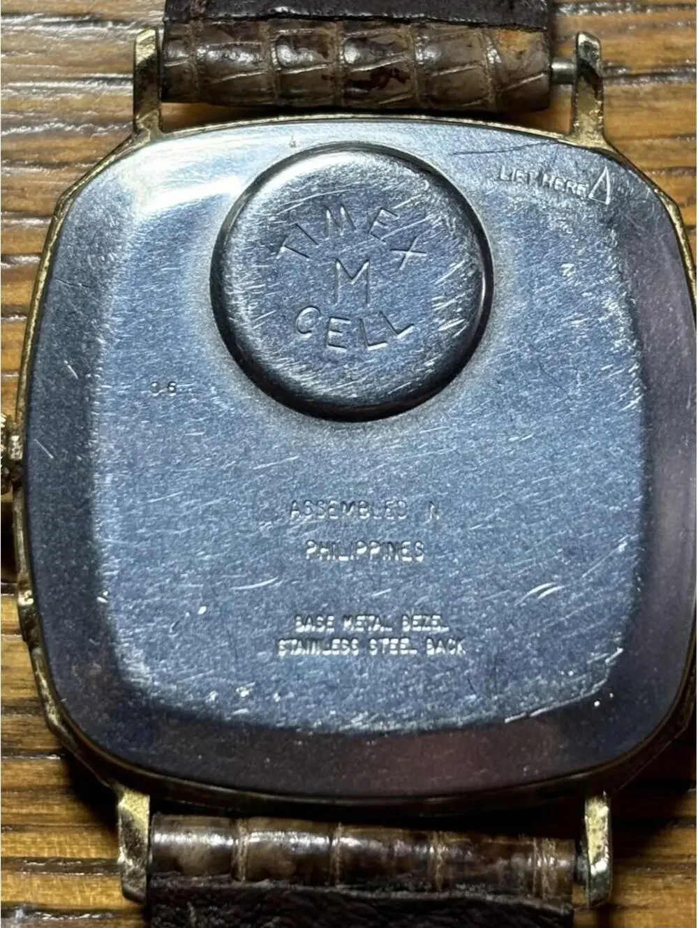 Timex Men's Brown and Gold Watch